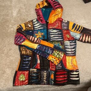 Colorful Patchwork Hoodie